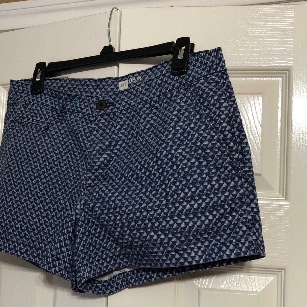 GAP Size 8 Blue Geometric Patterned Shorts - Picture 5 of 11